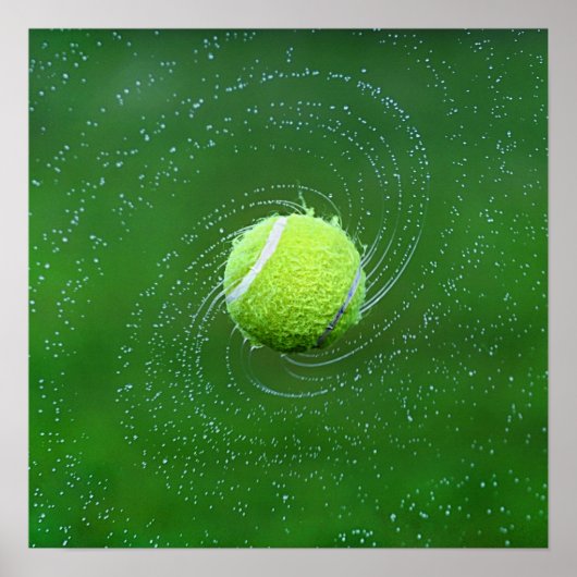 Yellow Tennis Ball Personalisiert Poster (Vorne)