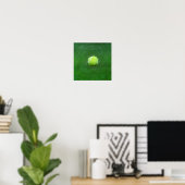 Yellow Tennis Ball Personalisiert Poster (Heimbüro)