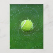 Yellow Tennis Ball Personalisiert Postkarte (Vorderseite)