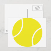 Yellow Tennis Ball Symbol Postkarte (Vorne/Hinten)