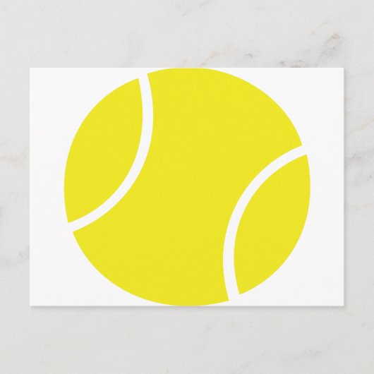 Yellow Tennis Ball Symbol Postkarte (Vorderseite)
