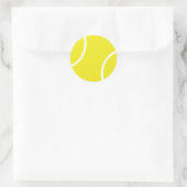 Yellow Tennis Ball Symbol Runder Aufkleber (Tasche)