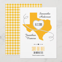 Yellow Texas Curling Ribbon Save The Date