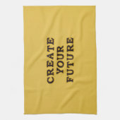 Yellow Text Kitchtuch Geschirrtuch (Vertikal)