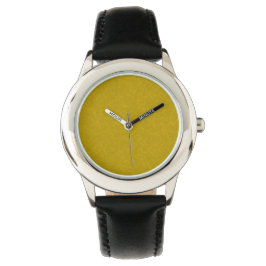 Yellow textured surface with  swirling pattern armbanduhr