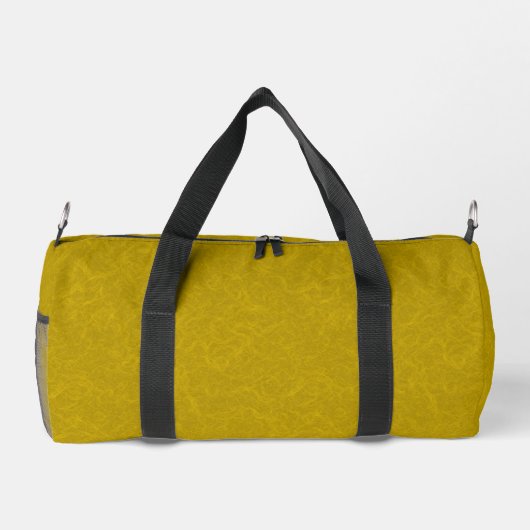 Yellow textured surface with  swirling pattern duffle bag (Rückseite)