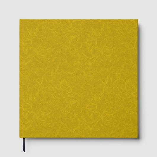 Yellow textured surface with  swirling pattern gästebuch (Vorderseite)