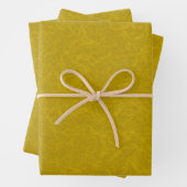 Yellow textured surface with  swirling pattern geschenkpapier set (Beispiel)