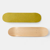 Yellow textured surface with  swirling pattern skateboard (Horizontal)