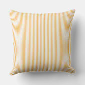 Yellow Ticking Strip Kissen (Rückseite)