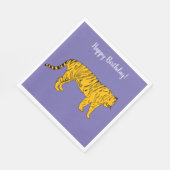 Yellow Tiger Napkins Serviette (Ecke)