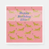 Yellow Tigers Art Napkins Serviette (Vorderseite)