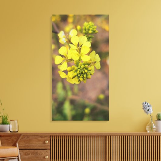 yellow tiny flower spring flora collection leinwanddruck (Insitu (Wohnzimmer))