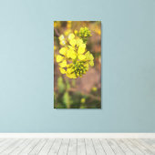 yellow tiny flower spring flora collection leinwanddruck (Insitu (Holzboden))
