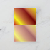 Yellow to Red Gradient Dankeskarte (Innenseite)