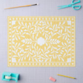 Yellow Traditional Bone Inlay Decoupage Paper Seidenpapier (Basteln)