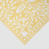Yellow Traditional Bone Inlay Decoupage Paper Seidenpapier (Ausschnitt)