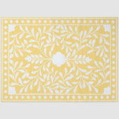 Yellow Traditional Bone Inlay Decoupage Paper Seidenpapier (Vorderseite)
