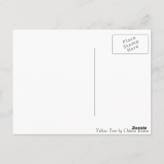 Yellow Tree von Odilon Redon Postkarte (Rückseite)
