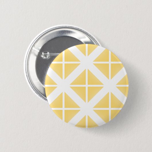 Yellow Trendy Triangle Pattern Button (Vorne & Hinten)