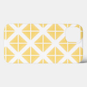 Yellow Trendy Triangle Pattern Case-Mate iPhone Hülle (Rückseite (Horizontal))