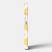 Yellow Trendy Triangle Pattern Case-Mate iPhone Hülle (Rückseite / Links)