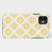 Yellow Trendy Triangle Pattern Case-Mate iPhone Hülle (Rückseite (Horizontal))