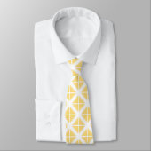 Yellow Trendy Triangle Pattern Krawatte (Gebunden)