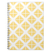 Yellow Trendy Triangle Pattern Notizblock (Vorderseite)