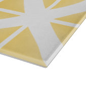 Yellow Trendy Triangle Pattern Schneidebrett (Ecke)