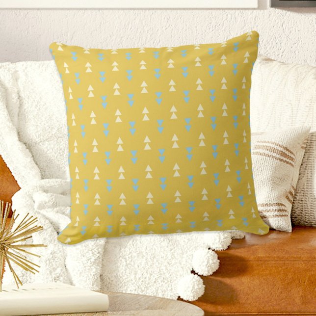 Yellow Triangles Pillow Kissen (Von Creator hochgeladen)