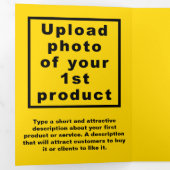 Yellow Trifold-Karte für Erntedank Dreifach Gefaltete Karte (Innen Erste Seite)