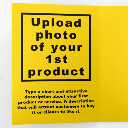 Yellow Trifold-Karte für Erntedank Dreifach Gefaltete Karte (Innen Erste Seite)