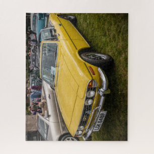Yellow Triumph Stag Sportwagen Puzzle