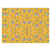 Yellow Tropical Hawaiian Santa Tischdecke (Vorderseite (Horizontal))