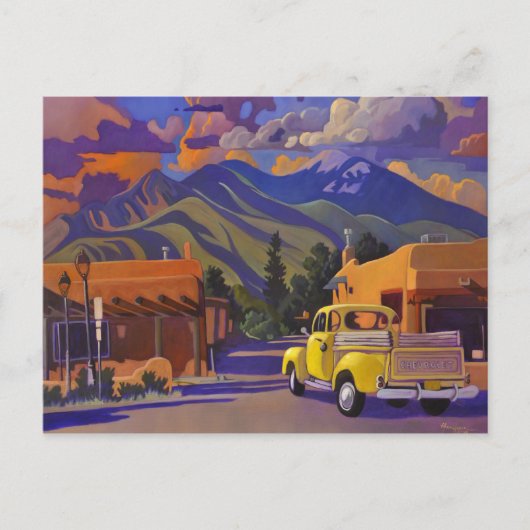 Yellow Truck POSTCARD by Art West Postkarte (Vorderseite)