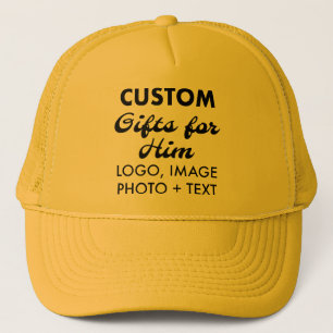 Yellow Trucker Hat angepasste Geschenke für ihn Truckerkappe