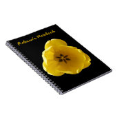 Yellow Tulip Anpassbares Notebook Notizblock (Rechte Seite)