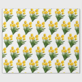 Yellow Tulip Bouquet Geschenkpapier (Flach)
