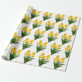 Yellow Tulip Bouquet Geschenkpapier (Ungerollt)