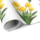 Yellow Tulip Bouquet Geschenkpapier (Rolleneckpunkt)