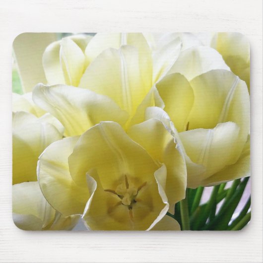 Yellow Tulip Bouquet Mousepad (Vorne)