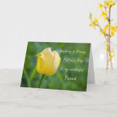 Yellow Tulip Friend Happy Mother Day Karte (Gelbe Blume)