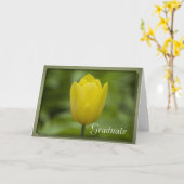 Yellow Tulip Graduierung Gratulationen Karte (Gelbe Blume)