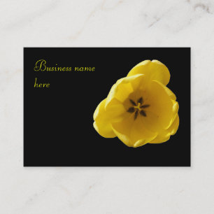 Yellow Tulip Individuell anpassbare Visitenkarte