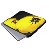 Yellow Tulip Laptop Case (Vorne Knopf)