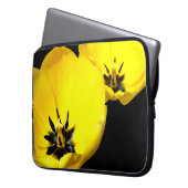 Yellow Tulip Laptop Case (Vorderseite Links)