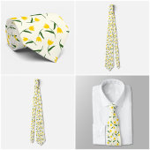 Yellow Tulip Pattern  Krawatte