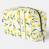 Yellow Tulip Pattern  Waschbeutel (Rechte Ecke)