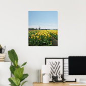 Yellow Tulips Blume Field Holland Poster (Heimbüro)